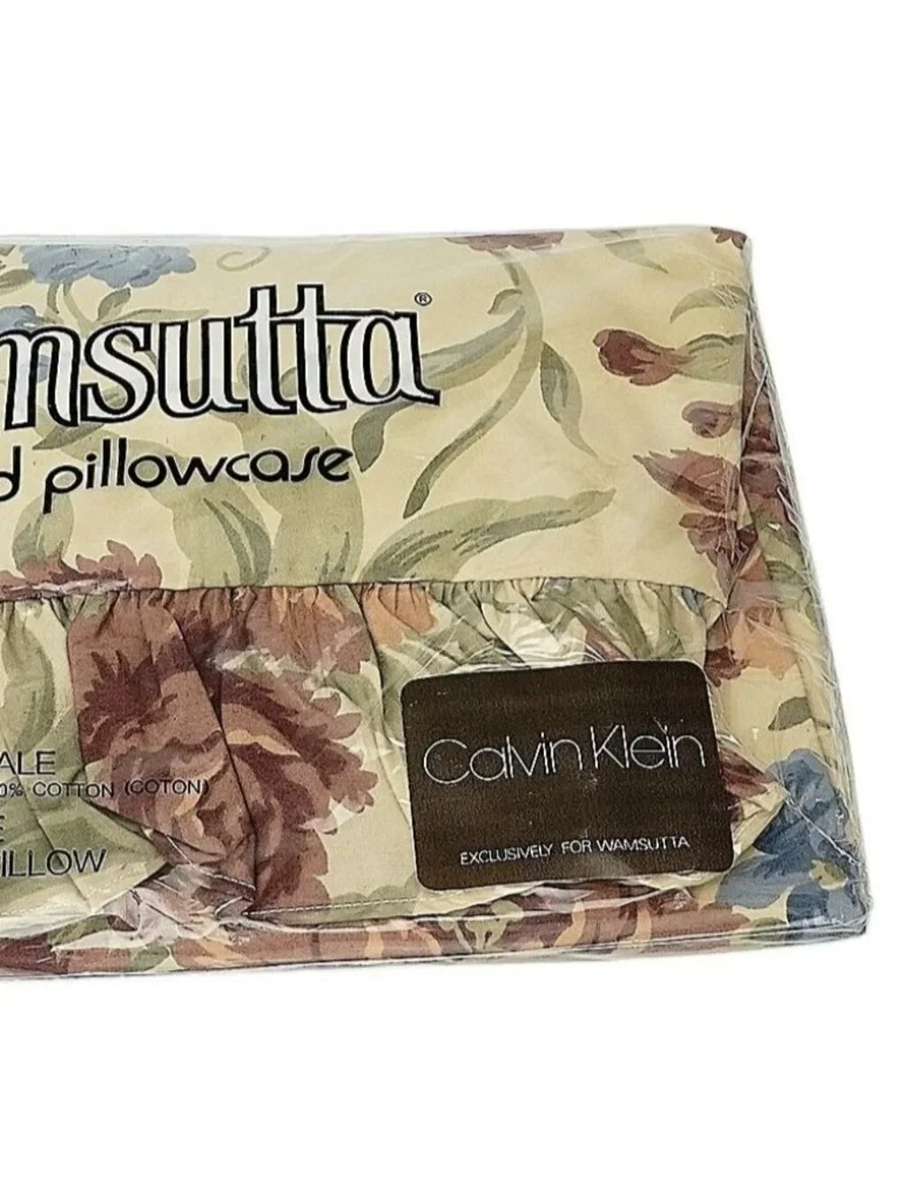 Wamsutta Ruffled Pillowcase Standard Size Calvin Klein Samarkind New Old Stock